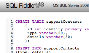sqlfiddle