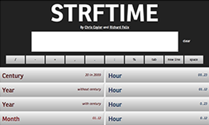strftime